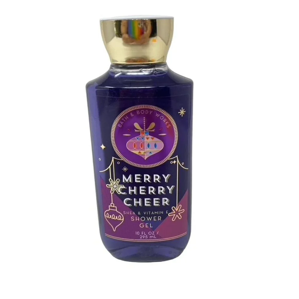 Bath & Body Works Merry Cherry Cheer Shower Gel Shea Vitamin E 10 fl oz